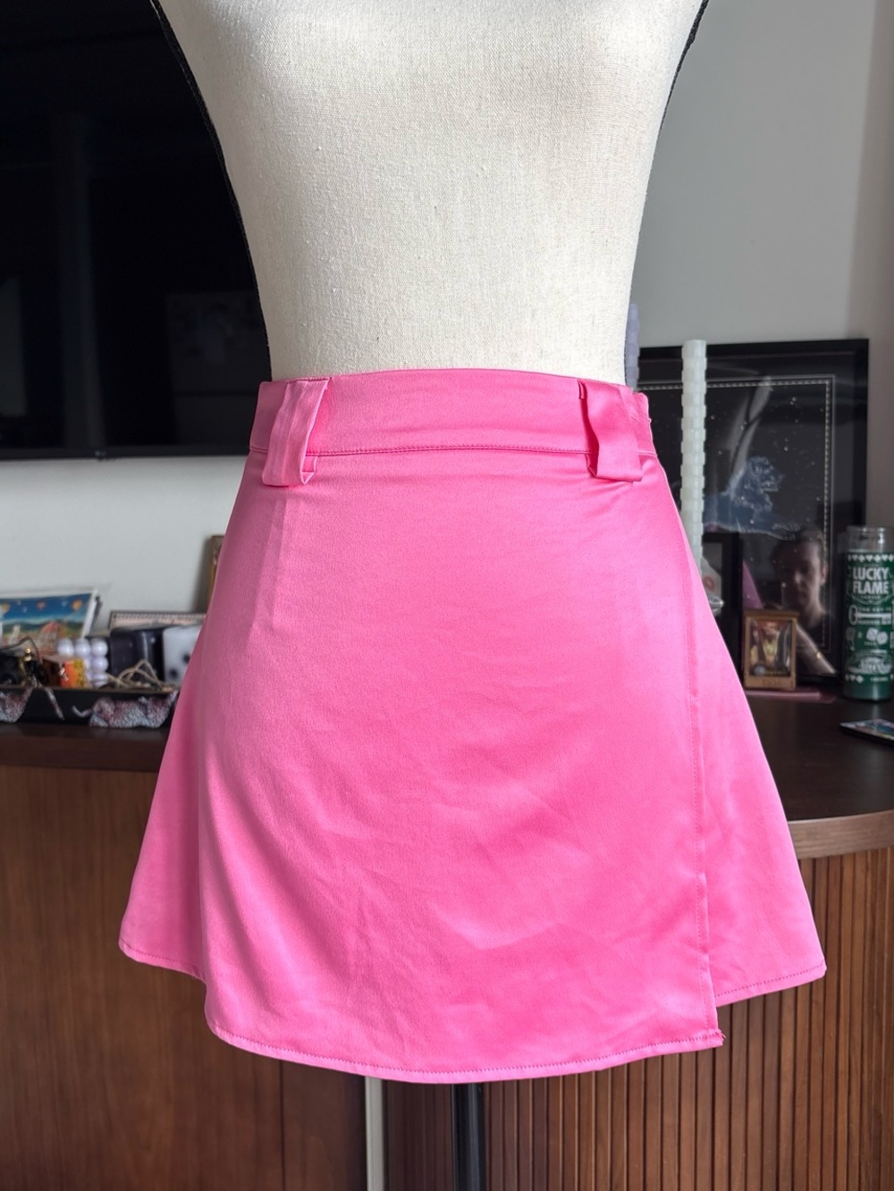 More To Come Pink A-Line Mini Skirt
